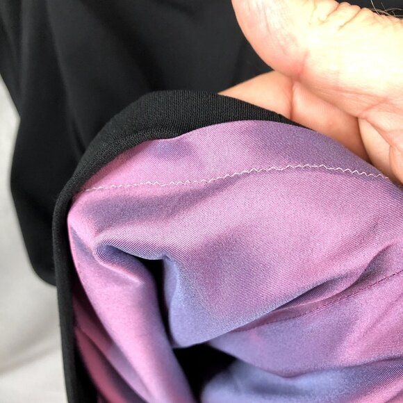 Talbots Runhof Dress Womens 12 Black Ruched Long Sleeve Event Occasion Formal - Picture 8 of 13